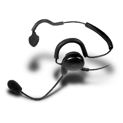 Pryme PATRIOT Medium Duty Quick Disconnect Behind-the-Head Headset for Motorola x83 Connector TRBO and APX Series