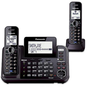 Panasonic 2 Line Cordless Link to Cell Phone with USB