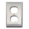 2-Port Single Gang Electrical Stainless Steel Faceplate