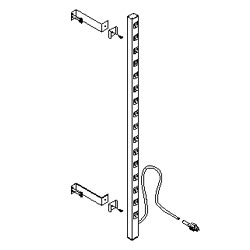 Southwest Data Products Vertical Rack Mounted Power Strip - 16 Outlet