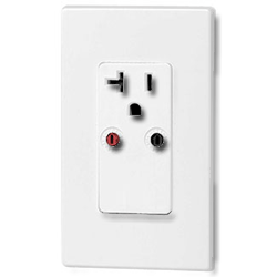 Leviton Single Wall Receptacle / Rcvr (Red Line)