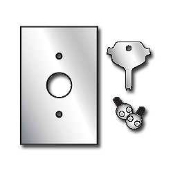 Leviton Stainless Steel Wallplate with Security Screws