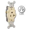 Side Wired 20 amp 125 volt Single Receptacle