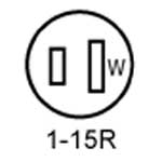 Leviton Duplex Receptacle, T-SLOT, not UL listed; for Replacement use only