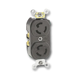 Leviton 15Amp Locking Device with 250V 2-Pole 3-Wire and Isolated Grounding