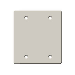 Hubbell KP Series Two-Gang Blank Wall Plate