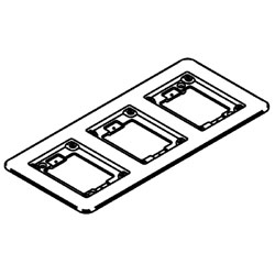 Legrand - Wiremold Three-Gang Cover Plate Flange