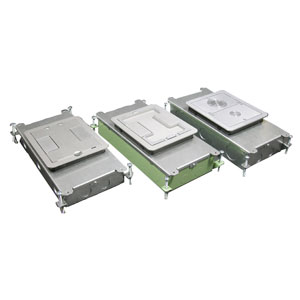 RFB2 Series Two Compartment Steel Recessed Floor Box
