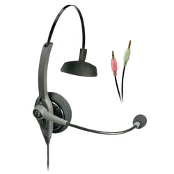 VXI TalkPro SC1 Monaural PC Sound Card Headset with Speech Recognition