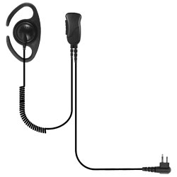 Pryme DEFENDER Lapel Microphone with C-Ring Style Earphone for Motorola x83 Connector TRBO and APX Series