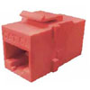 10Gb Cat 6A Coupler T568A/B, Red