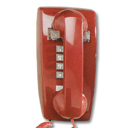 Cortelco 2554 Series Single-Line Wall Phone with Ringer Volume Control