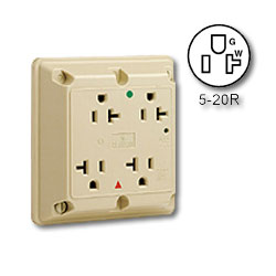 Leviton Hospital Grade/Surge Protective Four-In-One 20A/125V Receptacle