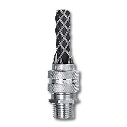 Hubbell Straight Aluminum Connector Stainless Grip,  .750