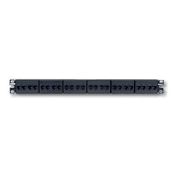 Panduit 24 Port Patch Panel with 24 Pre-Installed RJ45 Channel Compliant Couplers