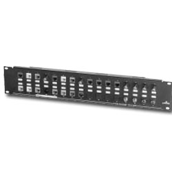 Leviton QuickPort Multimedia Patch Panel with Cable Management Bar