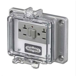 Hubbell Panel-Safe 20A 125V, GFCI with In-Cabinet Receptacle
