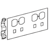 S4000 Series Double In-Line Duplex and Telephone Outlets