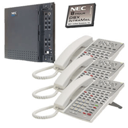 NEC DSX40 and IntraMail with 3 34 button Phones