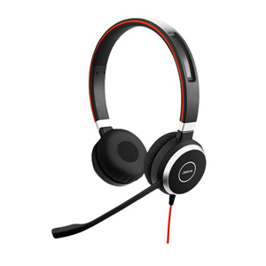 Jabra Evolve 40 Microsoft Skype for Business Corded Headset (Stereo)