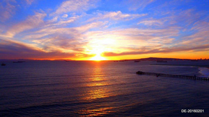 DroneEddie Gallery Huntington Beach Sunset on the Horizon