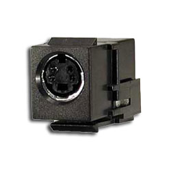 Hubbell S-Video Snap-Fit Module with Female Connector on Each End