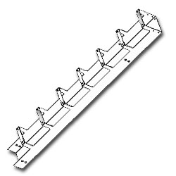 Southwest Data Products Single Vertical Rack Cabling Section
