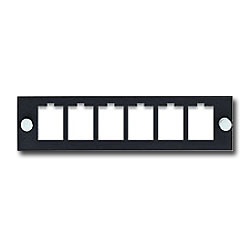 Leviton 6 Pack Quickport Snap-In Mounting Plate - Unloaded