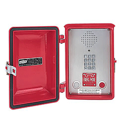 Ceeco ADA Compliant Weatherproof Emergency Speakerphone with Automatic Dialer/Chrome Tone Dial Pad