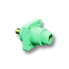 18 Series - Female Ball Nose Threaded Stud Panel Receptacle 400 Amp Max.