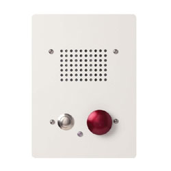 Aiphone Vandal Proof, Flush Sub Station With Standard and Emergency Call Button