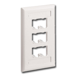 Panduit Mini-Com Classic Series Faceplate with Label and Label Cover  (RoHS Compliant)