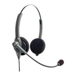 VXI Passport 21 Over the Head Single Wire Binaural Headset with Noise Canceling Microphone