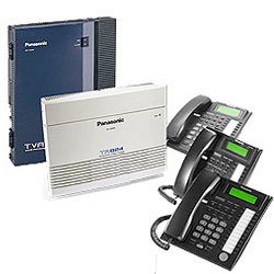 Panasonic KX-TA824 Phone System Bundle with (3) KX-T7736 Speakerphones and (1) KX-TVA50 Voicemail