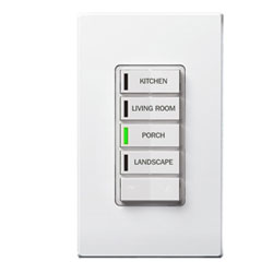 Leviton Vizia RF + 4-Button Zone Controller with Switch and IR Remote Capability
