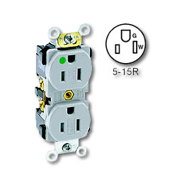Leviton Back and Side Wired Tamper-Resistant Duplex Receptacle