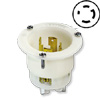 30 AMP, 125/250V, Locking Flanged Inlet with Grounding