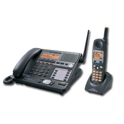 Panasonic 4-Line 5.8GHz FHSS Corded Base and Cordless Handset