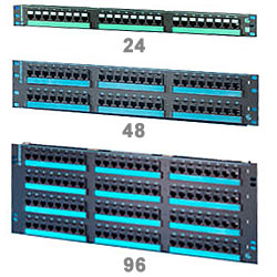 Legrand - Ortronics Clarity 6 Modular to 110 High Density Patch Panel with Eight-Port Modules