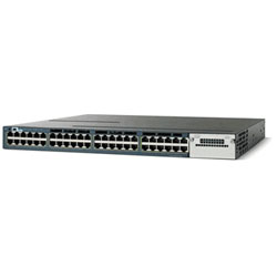 Cisco Catalyst 3750-X Series IP Base Standalone 48 10/100/1000 Ethernet Ports with 350W AC Power Supply