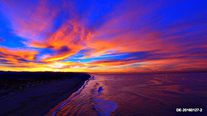 DroneEddie Gallery Huntington Beach Blue Day Dawning