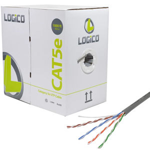LOGiCO CAT5e 24AWG 4 Pair Solid Wire 1000ft