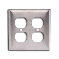 Hubbell Double Gang Duplex Infin-e-Station Cover Plate