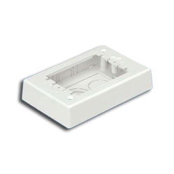 Panduit Single Gang Two-Piece Screw Together Extension Outlet Box (low profile)