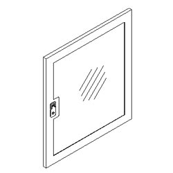 Southwest Data Products Plexiglas Door with Lock