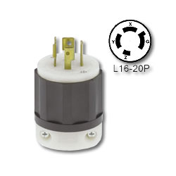 Leviton 20 Amp Locking Plug (Grounding)