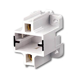 Leviton Compact Vertical Bottom Snap-In Fluorescent Lampholder