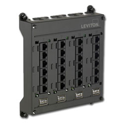 Leviton Twist and Mount Patch Panel with 6 CAT 5e Ports and 6 CAT 6 Ports