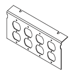 Legrand - Wiremold AC Series Double-Gang Plate