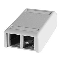 Legrand - Ortronics TracJack Plastic Surface Mount Box for Four Modules
